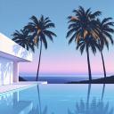 生成復古夏日城市藝術